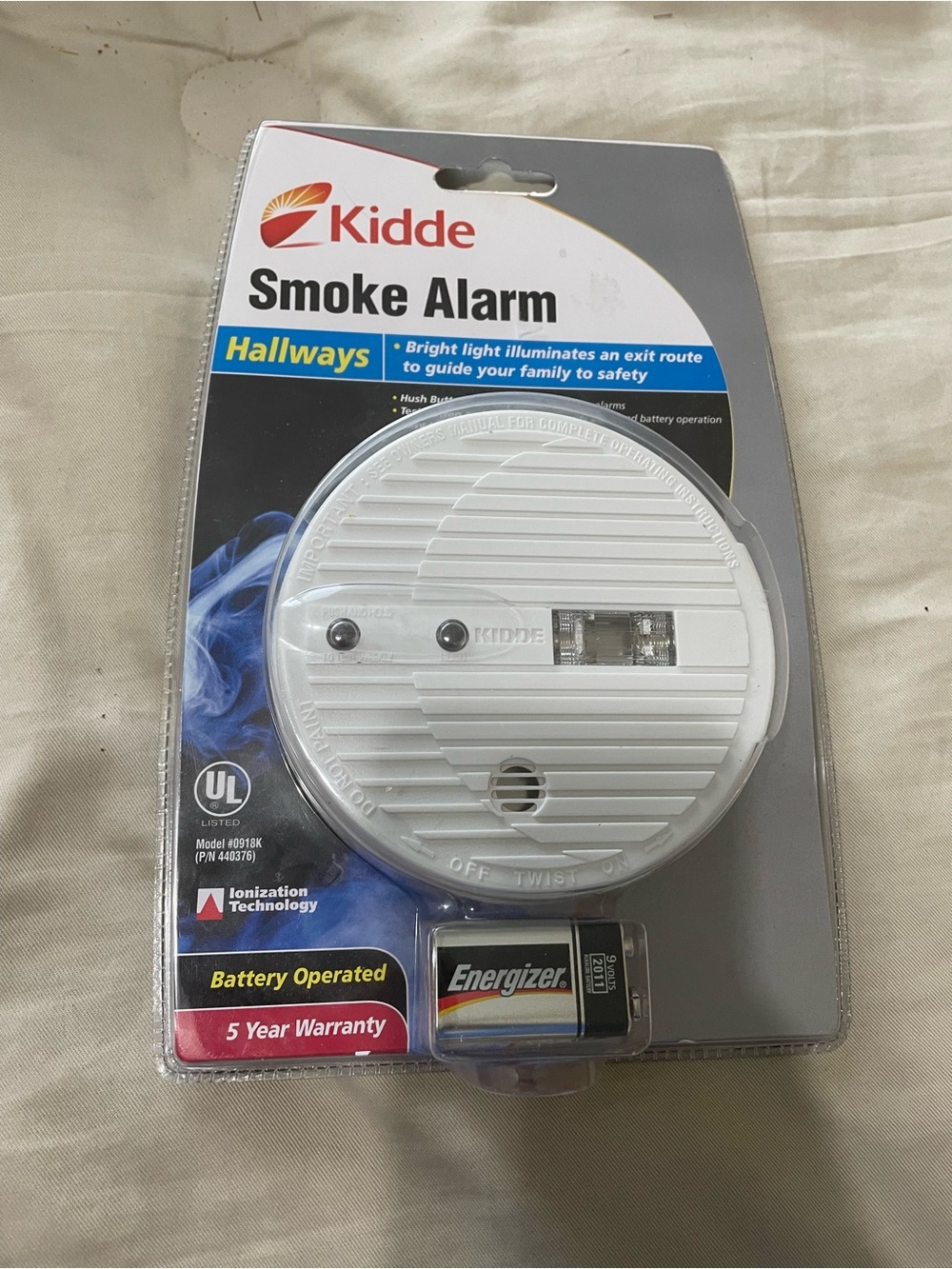 Kidde Smoke Alarm - White

Kidde model 0918K smoke alarm